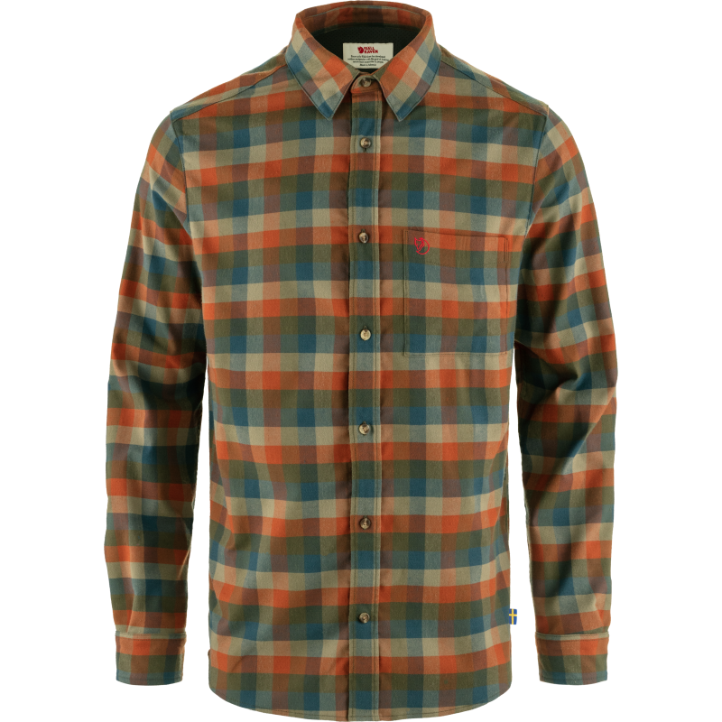 Fjällräven Men's Lappland Stretch Flannel Shirt Laurel Green-Autumn Leaf Fjällräven Men's Lappland Stretch Flannel Shirt Laurel Green-Autumn Leaf