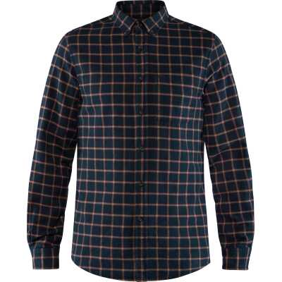 Fjällräven Men's Övik Flannel Shirt Dark Navy
