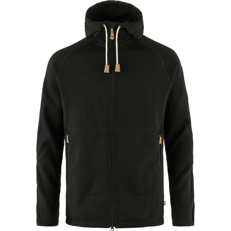 Fjällräven Men's Övik Fleece Hoodie Black Fjällräven Men's Övik Fleece Hoodie Black