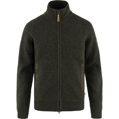 Fjällräven Men's Övik Zip Cardigan Knit Dark Olive