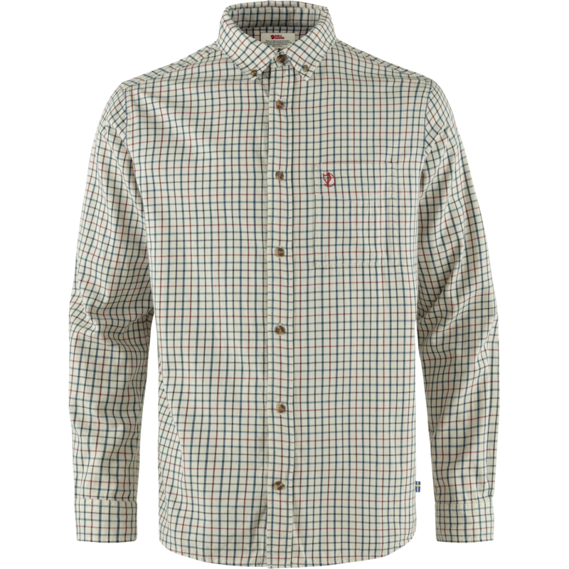 Fjällräven Men's Sörmland Lite Flannel Shirt Chalk White-Dark Navy Fjällräven Men's Sörmland Lite Flannel Shirt Chalk White-Dark Navy