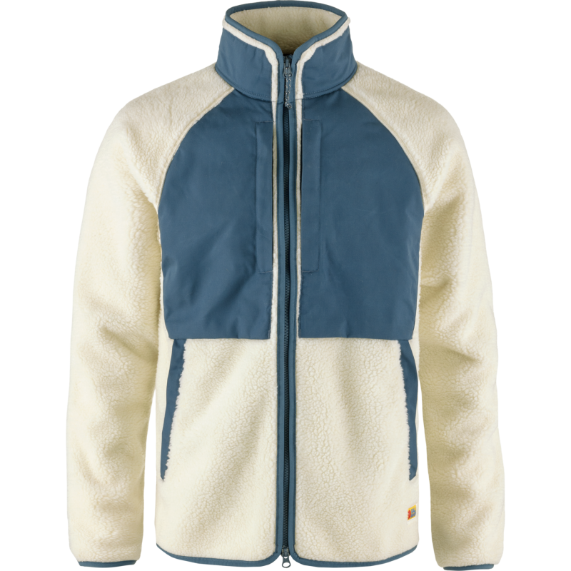 Fjällräven Men's Vardag Pile Jacket Chalk White-Indigo Blue Fjällräven Men's Vardag Pile Jacket Chalk White-Indigo Blue