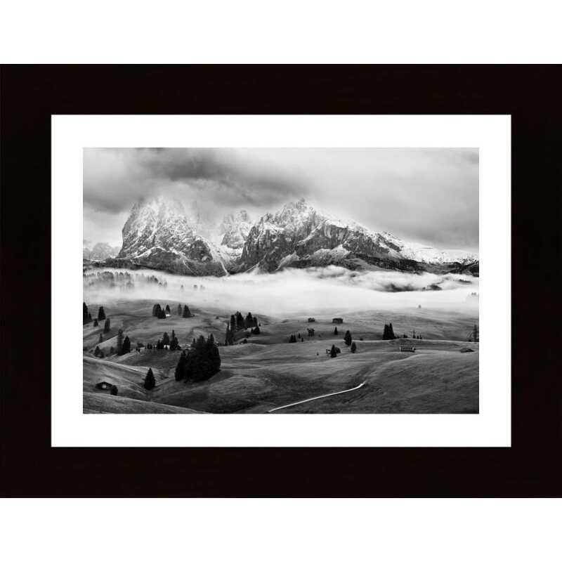 Foggy Dolomites Poster