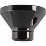 Fotlamphållare ⌀100mm Svart Rak E27