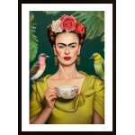 Frida Trinkt Tee Poster