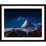 Full Moon At Matterhorn Poster