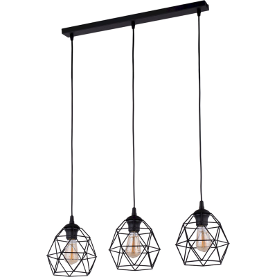 Galaxy svart hänglampa 3-set