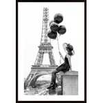 Girl With Balloons Poster
