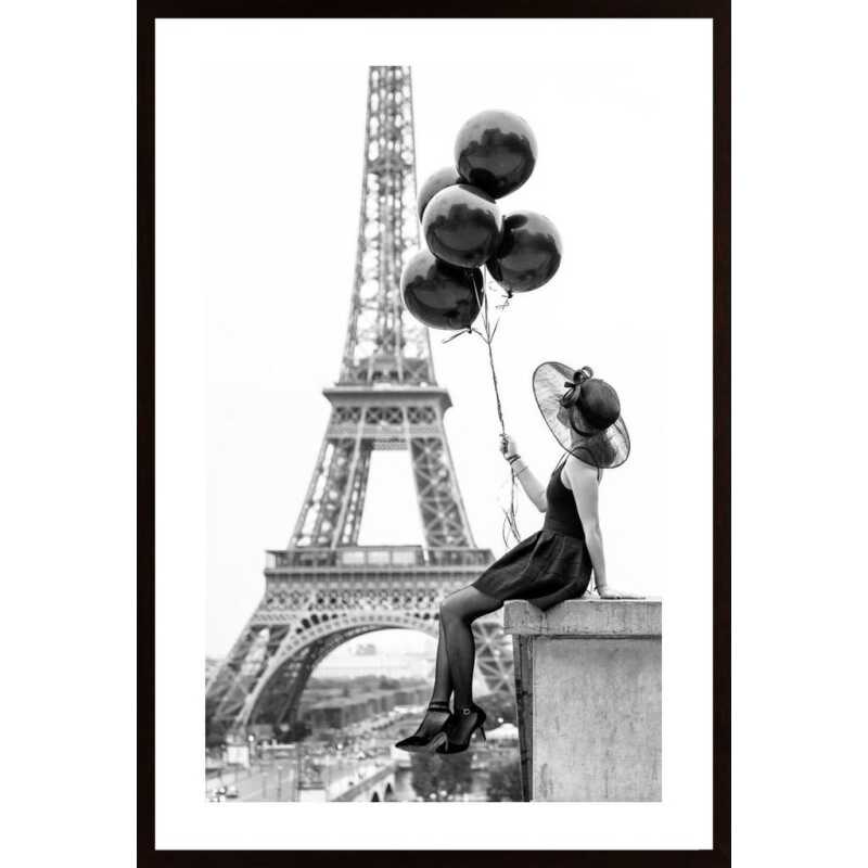Girl With Balloons Poster Girl With Balloons Poster