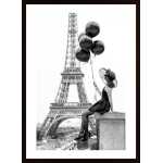 Girl With Balloons Poster