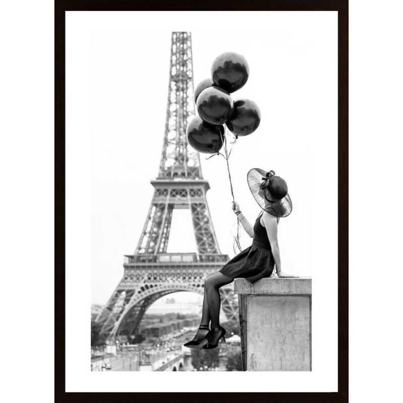 Girl With Balloons Poster Girl With Balloons Poster