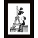 Girl With Balloons Poster