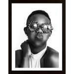 Girl With Spectacular Glasses Poster