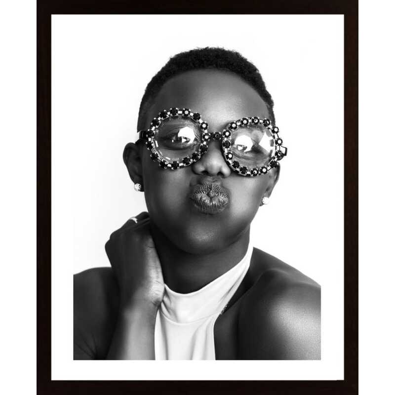Girl With Spectacular Glasses Poster