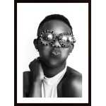 Girl With Spectacular Glasses Poster