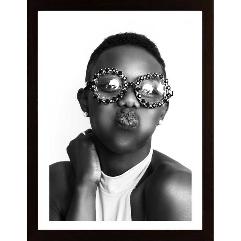 Girl With Spectacular Glasses Poster