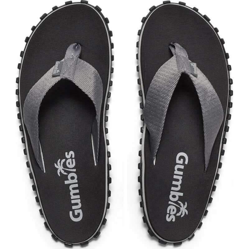 Gumbies Unisex Duckbill Flipflops Black/Grey Gumbies Unisex Duckbill Flipflops Black/Grey