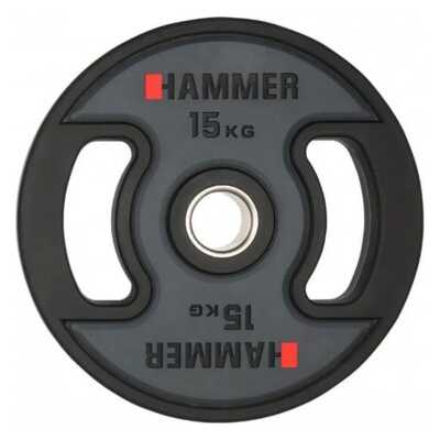 Gummiklädd internationell viktskiva Hammer 15,0 kg