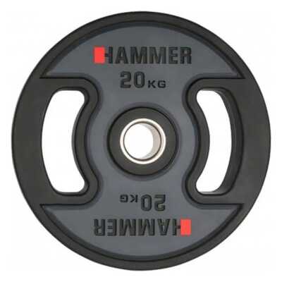 Gummiklädd internationell viktskiva Hammer 20,0 kg