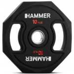 Gummiklädd internationell viktskiva Hammer Octagon 10,0 kg