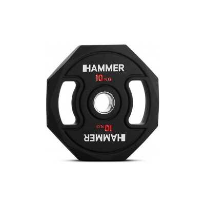 Gummiklädd internationell viktskiva Hammer Octagon 10,0 kg