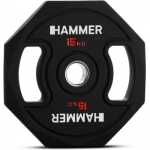 Gummiklädd internationell viktskiva Hammer Octagon 15,0 kg