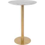 HOUSE NORDIC Bolzano barbord - MDF med marmorlook och mässing stål