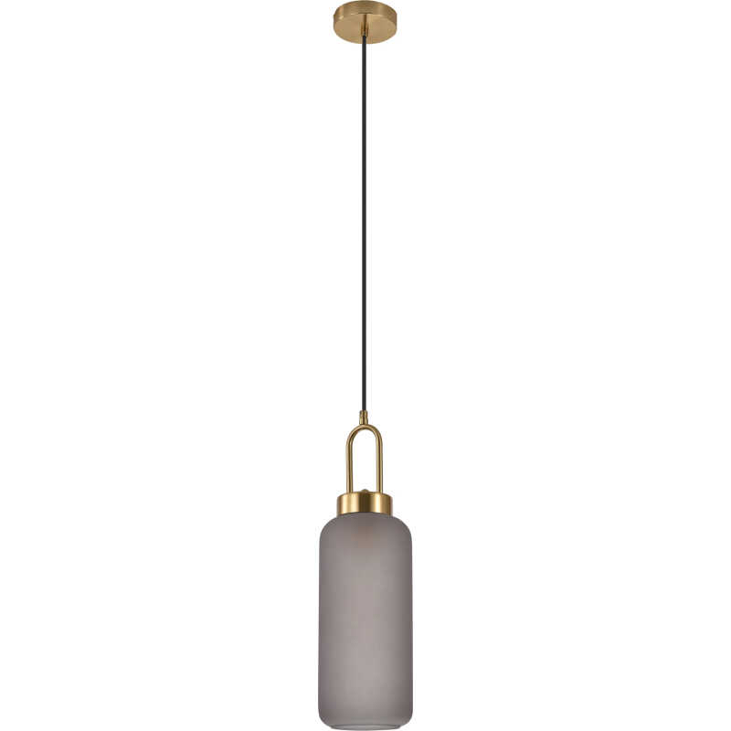 HOUSE NORDIC Luton taklampa, cylindrisk - matt rökigt glas och mässingsstål HOUSE NORDIC Luton taklampa, cylindrisk - matt rökigt glas och mässingsstål