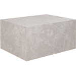 HOUSE NORDIC Sofabord, marmorlook, beige, 60x80x40 cm