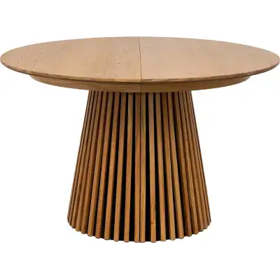 HOUSE NORDIC Spisebord, eikefinér, natur, butterflyfunksjon, 120x120-160-200x75 cm