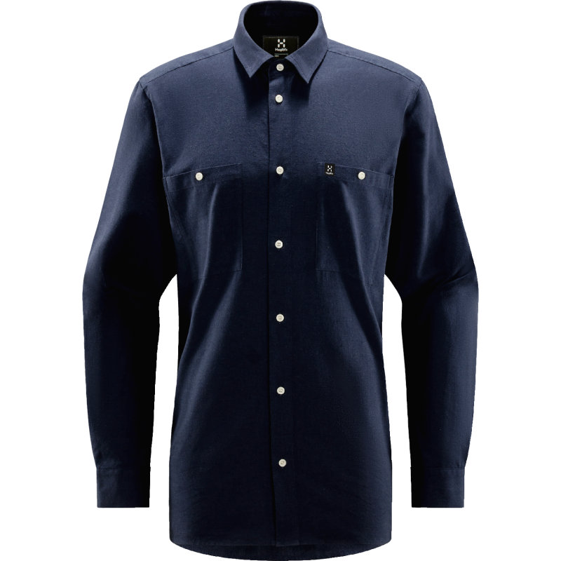 Haglöfs Men's Curious Hemp Shirt Tarn Blue