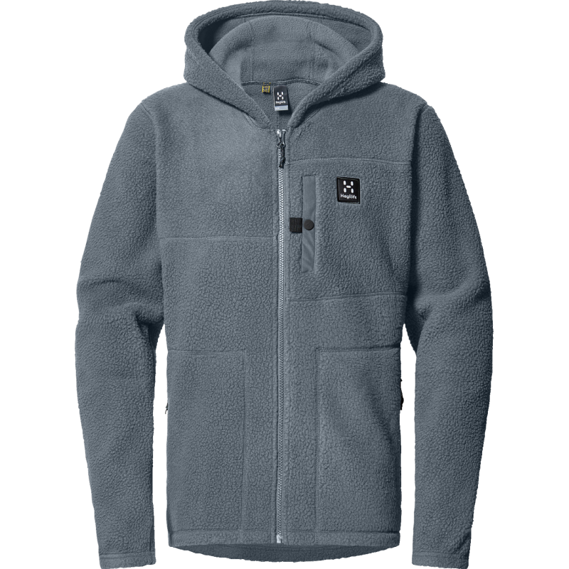 Haglöfs Men's Malung Pile Hood Steel Blue Haglöfs Men's Malung Pile Hood Steel Blue