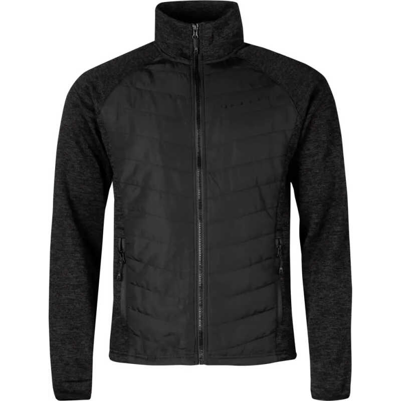 Halti Men's Streams Hybrid Knit Layer Jacket Black Melange