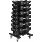 Hantelställ för 14 par hantlar Master Fitness Hexagon