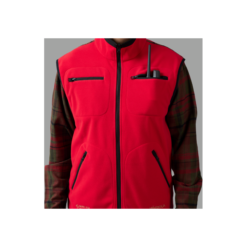 Härkila Men's Kamko Fleece West Brown/Red Härkila Men's Kamko Fleece West Brown/Red