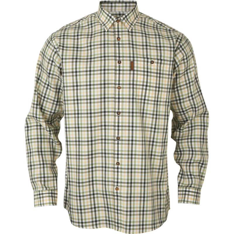 Härkila Men's Milford Shirt Beech Green Check