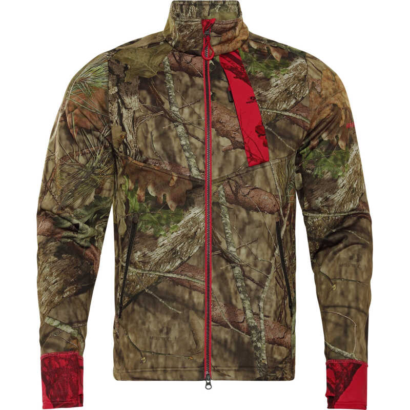 Härkila Men's Moose Hunter 2.0 Fleece Jacket Mossy Oak Break-Up Country/Mossy Oak Red Härkila Men's Moose Hunter 2.0 Fleece Jacket Mossy Oak Break-Up Country/Mossy Oak Red