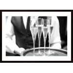 He Serves Champagne Poster