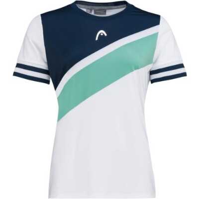 Head Perf T-shirt Dam White/Nile Green