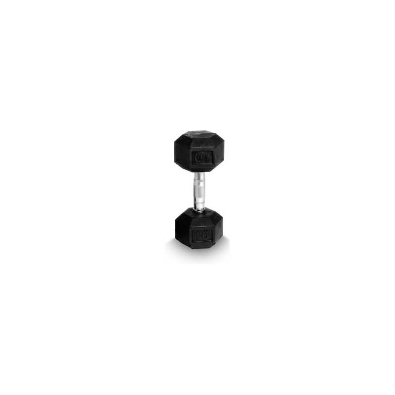 Hexhantel, gummi, JTC Power, 17,5 kg