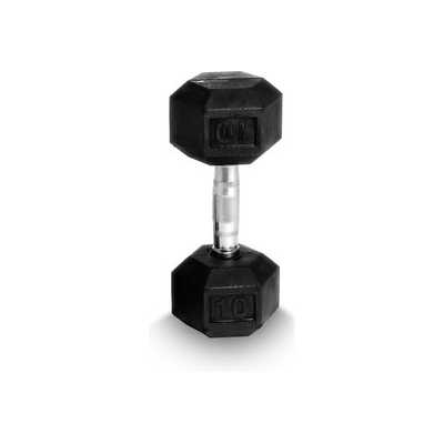 Hexhantel, gummi, JTC Power, 7,5 kg