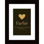 Hyllning, Farfar (Egen Text) - Svart Poster