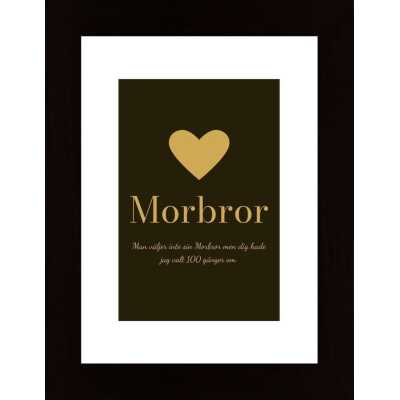 Hyllning, Morbror (Egen Text) - Svart Poster