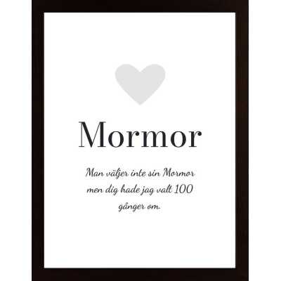 Hyllning, Mormor (Egen Text) Poster