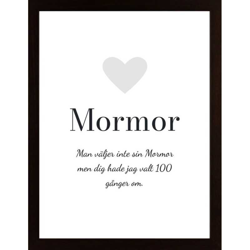 Hyllning, Mormor (Egen Text) Poster | srsly.se