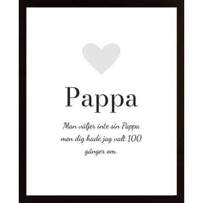 Hyllning, Pappa (Egen Text) Poster