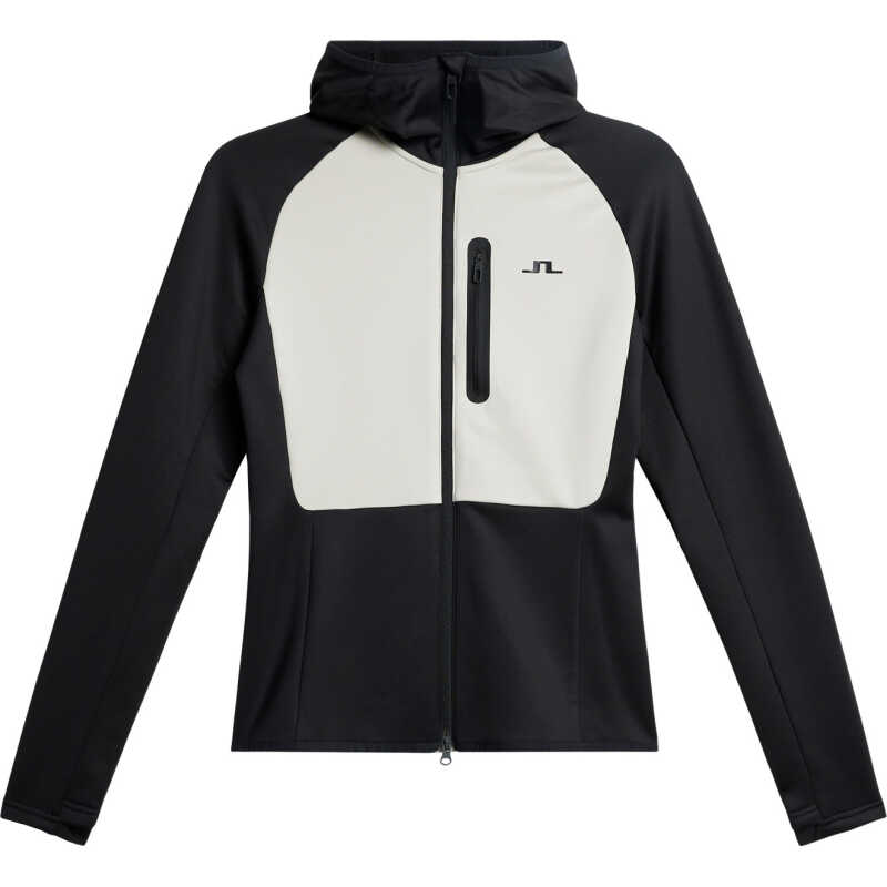 J.Lindeberg Women's Elana Full Zip Hood Moonbeam