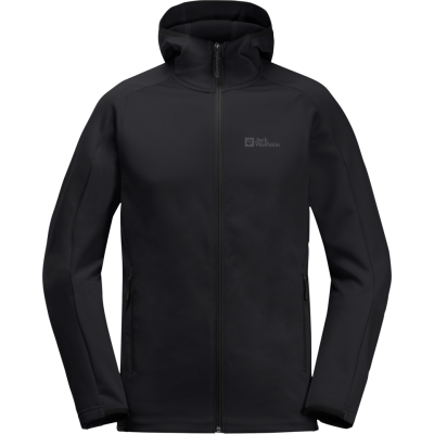 Jack Wolfskin Men's Alpgrat Hooded Full Zip Black