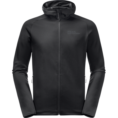 Jack Wolfskin Men's Baiselberg Hooded Full Zip Black