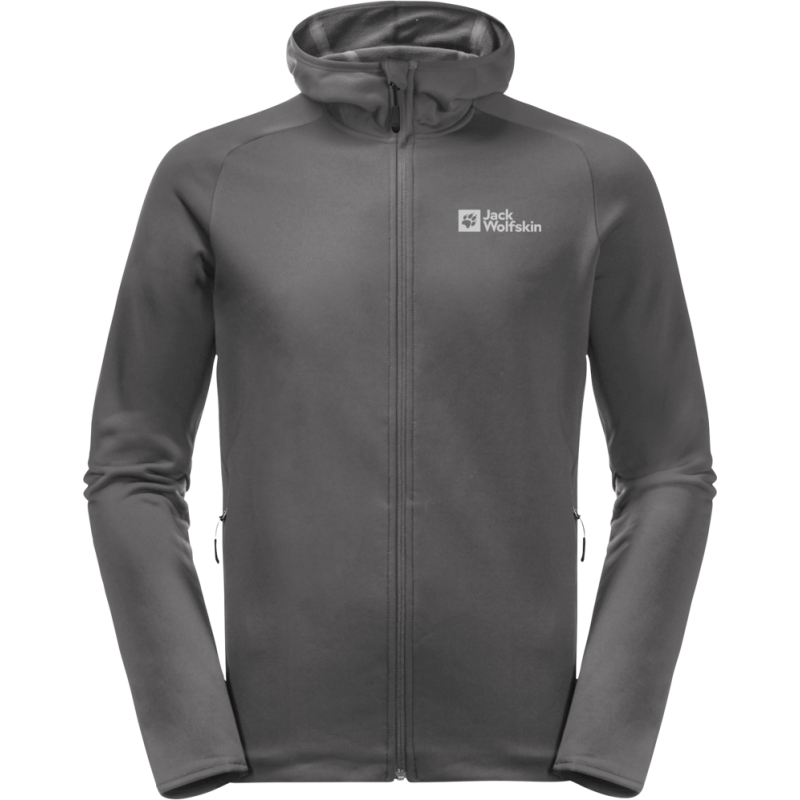 Jack Wolfskin Men's Baiselberg Hooded Full Zip Slate Jack Wolfskin Men's Baiselberg Hooded Full Zip Slate